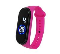 Digital Wrist Unisex Silicone 50M Fashion Watch LED Sports Men's Watch Leather Watchband (Dark Purple, One Size)