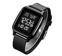 Digital Wrist Watch - LED Waterproof Hands, Large Digital Screen binary Time Zone hand timepiLuminous Simple Unisex Style | Reliable Square watch Performance for Work Travel Outdoor Daily Wear