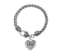 Digital Wrist Watch Love Ceystal Chain Bracelet Bangle Heart Rhinestone Teacher Gift Friends Mom Daughter Birthday Charm Mother Family Grandma Bracelets Sne573 (G, One Size)