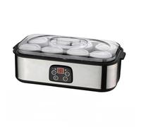 Digital Yoghurt Maker with Adjustable Temperature and Timer, Stainless Steel Construction, LCD Display for Easy Use and Perfectly Set Yoghurt Every Time