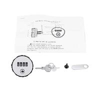 Digital Zinc Alloy Code Combination Cabinet Lock, Password Safe Lock with Key Backup, 100 - Code Customizable Dial for Tool Boxes Drawers Mailboxes School Lockers (Installation thickness 36mm)