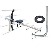 Digitalis 4G Digital TV Aerial kit for Freeview or Freeview HD Complete with Mast, 10m of Cable and connectors