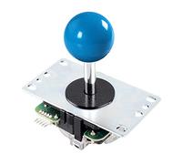 Digitalkey Joystick SANWA JLF-TP-8YT-SK with Ball Knob - Arcade Controller Gamepad for Cabinets and Bartops (Blue)
