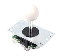 Digitalkey Joystick SANWA JLF-TP-8YT-SK with Ball Knob - Arcade Controller Gamepad for Cabinets and Bartops (White)