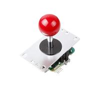 Digitalkey Joystick SANWA JLF-TP-8YT-SK with Ball Knob - Arcade Controller Gamepad for Cabinets and Bartops (Red)