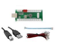 Digitalkey Zero Delay USB Arcade Controller, Compatible with PC, PS3, Raspberry Pi, Android, PC360, with Cables and Connectors