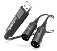 DigitalLife SyncX5 Series | USB to MIDI Cable, 1.8M/5.9FT 5-Pin DIN 1-