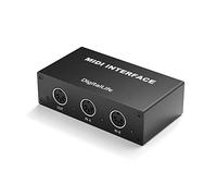 DigitalLife SynkMergeX-M2 | 2-In/1-Out MIDI Merger Box (5-Pin DIN, Metal)