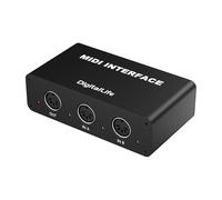 DigitalLife SynkMergeX Series | Stand-Alone 2-In/1-Out MIDI Merger Box, 5-Pin DIN, Metal - For Beginners, Studio Musicians & Live Performers - Works Without a Computer 【M2, 1 pc/pack】