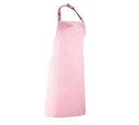 DigitalSpot Adults Unisex Kitchen Work Stripe Bib Apron Cooking Clubs Bars Work Wear Apron Light Pink One Size