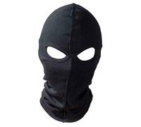 DigitalSpot Cycling Motorcycle Biker Balaclava Adults Windproof Panel Plain Comfortable Hats Black 2hole