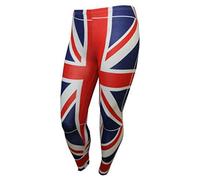 DigitalSpot Womens Leopard Tiger Snake Print Leggings Yoga Sports Workout Pants Ladies Evening Dating Dressing Holiday Skinny Leggings Union Jack Print 2X Large UK 20-22