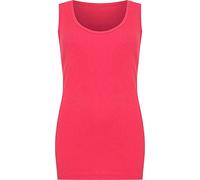 DigitalSpot Womens Ribbed Vest Top Ladies Sleeveless Scoop Neck Top Plus Sizes 14-28 Cerise UK 18