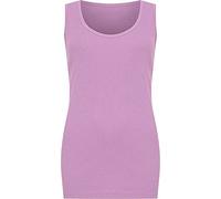 DigitalSpot Womens Ribbed Vest Top Ladies Sleeveless Scoop Neck Top Plus Sizes 14-28 Lilac UK 16