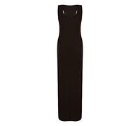 DigitalSpot Womens Wide Strap Scoop Neck Bodycon Maxi Dress Ladies Sleeveless Racer Back Party Dress (Black UK 24-26)