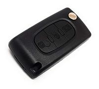 DigitalTech® 3 Button Key Case Compatible for Citroen and Peugeot CE0536 Key with Blade or Blade for Citroen C2 C3 C4 C5 C6 C8 Picasso Xsara Peugeot 207 307 407 408