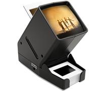 DigitConvert 35mm Slide Viewer, 3X Magnification, USB Powered/Battery Operation-for 35mm Slides & Positive Film Negatives (4AA Batteries Included)