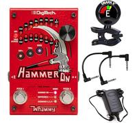 DigiTech HammerOn Instantaneous Pitch-shifter Pedal - Bundle with 2 Patch Cables and Snark-X Tuner