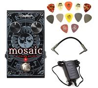 Digitech MOSAIC 12-String Guitar Pedal Effect Bundle with 9V Power Supply, Patch Cable, and Dunlop PVP101 Pick Pack