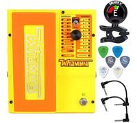 Digitech WHAMMYMN MonoNeon Signature Whammy - Bundle with 2 Patch Cables, 6 Dunlop Picks, and Snark-X Tuner