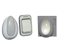 Digiteck DGT018 - WIRELESS BELLPUSH DOORBELL WITH PLUG IN MAINS CHIME RING & FLASH ALERT LED NIGHT LIGHT
