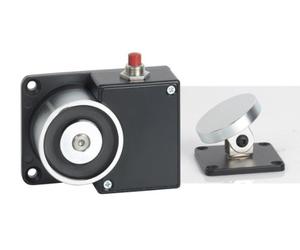 DIGITECK H9D- 24VDC ELECTRO MAGNETIC WALL SURFACE MOUNT DOOR RETAINER 80LB HOLDING FORCE WITH OVERRIDE BUTTON