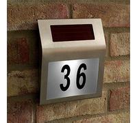 Digiteck Metal Outdoor Waterproof Solar Home Wall Light LED Illuminated House Door Number