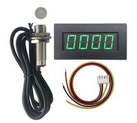 DIGITEN 4 Digital Green LED Tachometer RPM Speed Meter+Hall Proximity Switch Sensor NPN