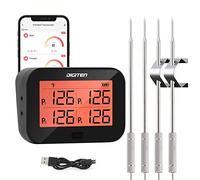 DIGITEN Bluetooth Grilling Thermometer with 4 Probes BBQ Smoker Instant Read Smart Rechargeable Food Thermometer