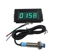 DIGITEN DC12V 4 Digital Green LED Counter Meter Plus Minus+Proximity Switch Sensor NPN