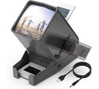 DIGITNOW!35mm Slide and Film Viewer, 3X Magnification LED Lighted Illuminated Viewing,USB Powered/Battery Operation-for 35mm Slide Negatives