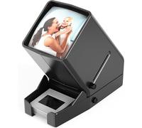 DIGITNOW 35mm Slide Viewer, 3X Magnification and Desk Top LED Lighted Illuminated Viewing and Battery Operation-for 35mm Slides & Positive Film Negatives(4AA Batteries Included)