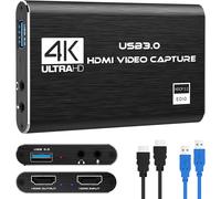 DIGITNOW 4K HDMI USB 3.0 Game Capture Card - 1080p60, HDMI Loop-Out, Mic-In, Plug & Play