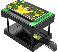 DigitPro 35mm Film and Slide Scanner - Portable Foldable Photo Digitizer with LED Light, Convert Color & B/W Negatives or Slides to Digital JPEG via Smartphone, No Computer Required