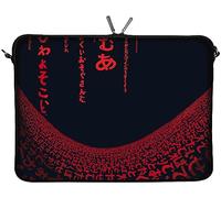 'DIGITTRADE Laptop Sleeve 13 Inches Neoprene Netbook/Tablet Sleeve 13 3 Laptop Bag Black up to 33.8 cm (13.3) Red Matrix LS109 13