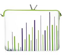 Digittrade LS130-15 White Stripes Designer Notebook Sleeve 15.4" Laptop Cover neoprene soft carry case up to 15.6 inch Anti Shock System