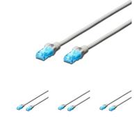 Digitus 0.25m Cat5e U-UTP - networking cables (Cat5e, U/UTP (UTP), RJ-45, RJ-45, Male/Male, -20-60 °C) (Pack of 4)