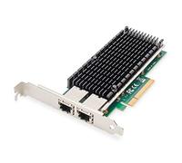 DIGITUS 10 Gigabit Ethernet Server Network Card - 2 Port RJ45 - NIC - Intel X540 BT2-10/100/1000/10000 Mbps