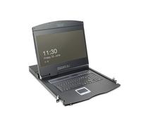 Digitus 19" LCD KVM Console. 8-Port Cat 5. german Keyboard