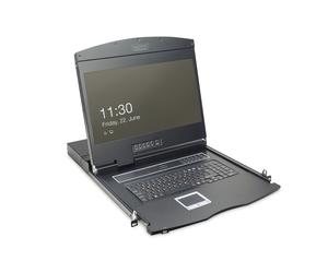 Digitus 19" LCD KVM Console. 8-Port Cat 5. german Keyboard