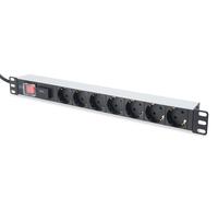 Digitus | 1U Aluminum PDU, rackmountable, 7x safety outlet 16A Plug, 250VAC 50/6
