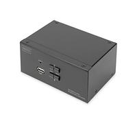 Digitus KVM Switch, 2-Port, Dual Display, 4K, DisplayPort®