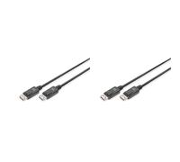 Digitus 2m DP Male to DP Male DisplayPort Connection Cable - Black