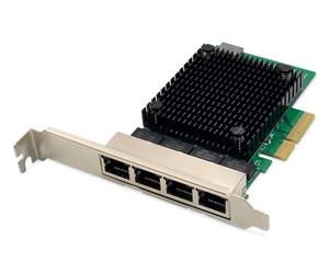 Digitus 4 port 2.5 Gigabit Ethernet network card, RJ45, PCI Express, Realtek chipset