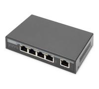 DIGITUS Gigabit PoE Indoor Extender, 4-port, 85W 100m extension, cascadable, self powered