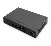 DIGITUS 5 Port Gigabit Ethernet PoE Network Switch - Unmanaged - 4x RJ45 PoE Por