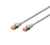Digitus LAN Cable Cat 6-5m - RJ45 Network Cable - S/FTP Shielded - Compatible with Cat6A & Cat7 - Grey