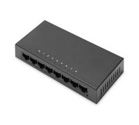 Digitus 8-Port Switch, 10/100 Mbps Fast Ethernet, Unmanaged, Metall Ho