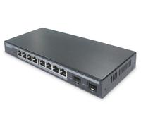 Digitus 8-Port Gigabit PoE Networkswitch, Desktop, L2 managed, 2 Uplin