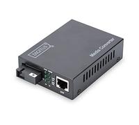 DIGITUS 82123 Bidirectional Gigabit Media Converter (RJ-45, SC Simplex, 2.5 Watt, MDI/MDI-X Function).